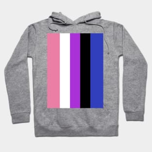 Proud Gender Fluid Pride Flag (Proud LGBTQ+ Community Pride Flag) Hoodie
